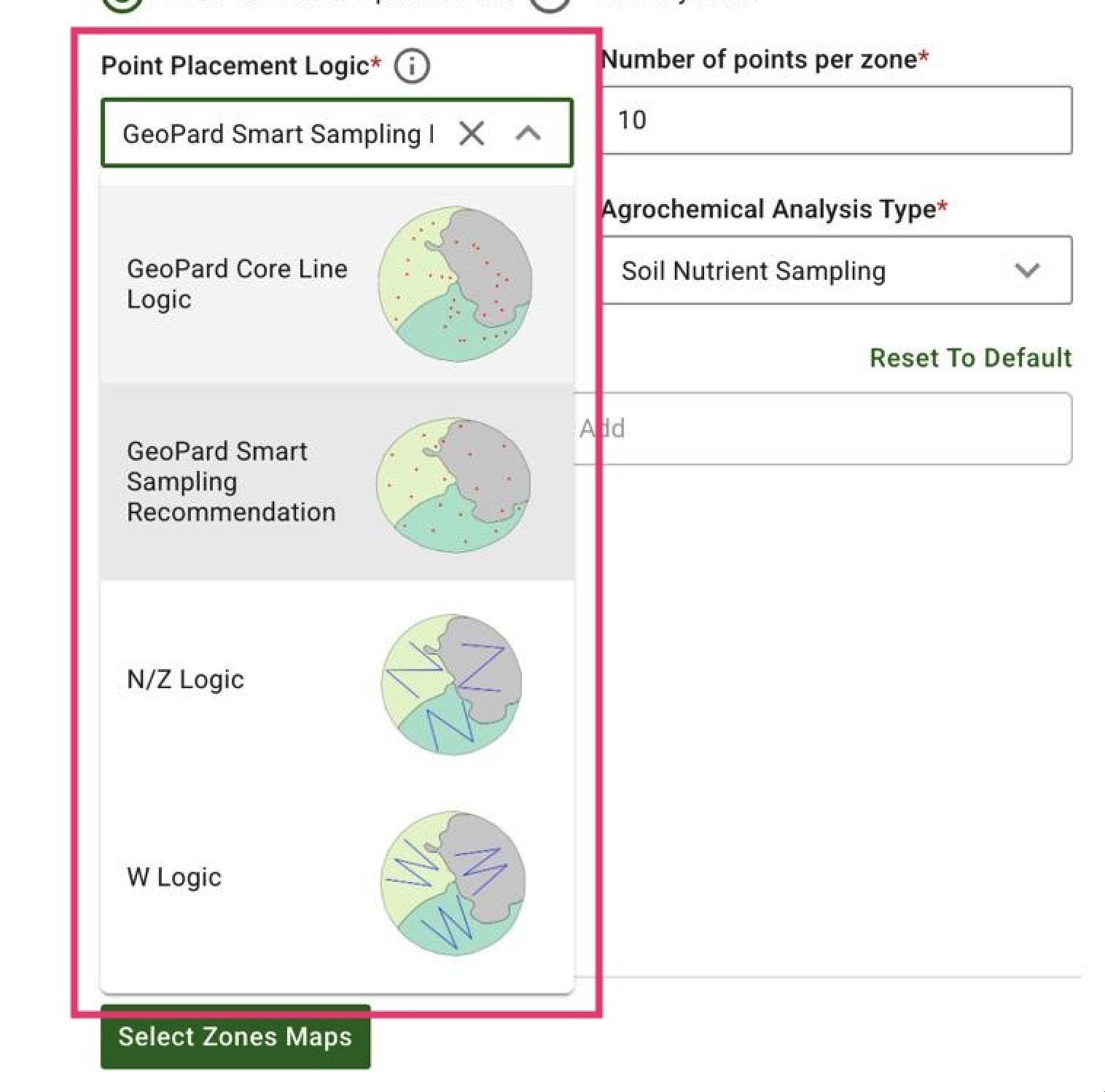 Soil sampling Points & Path Placement Logic